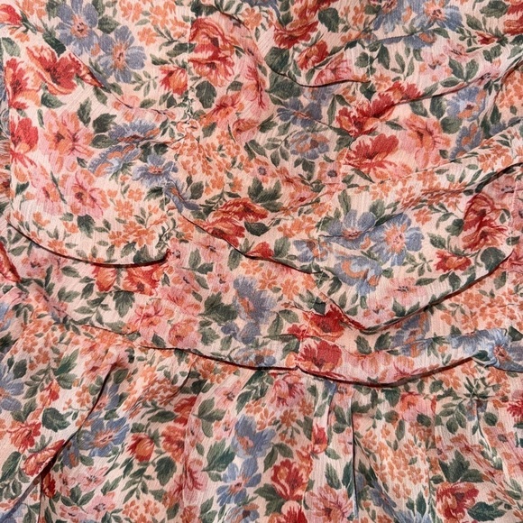 American Eagle Outfitters Floral Colorful Blouse Top Size Medium - Picture 4 of 6